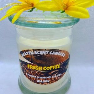 Fresh Coffee Scented Soy Wax Handmade Candle